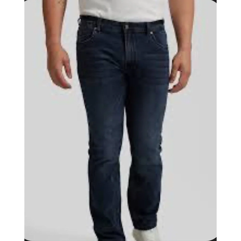 NWT Johnny Bigg Mens Ronnie Tapered Fit‎ Jeans Dark Wash Stretch Denim Size 42